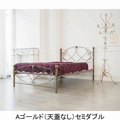 Amazon｜【直送】アイアンベッド（本体のみ・天蓋無し・シングル